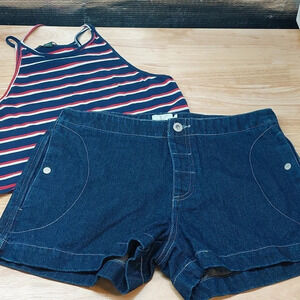 Calvin Klein Jean Summer shorts casual Dark denim Nwot Size 5 Nwot